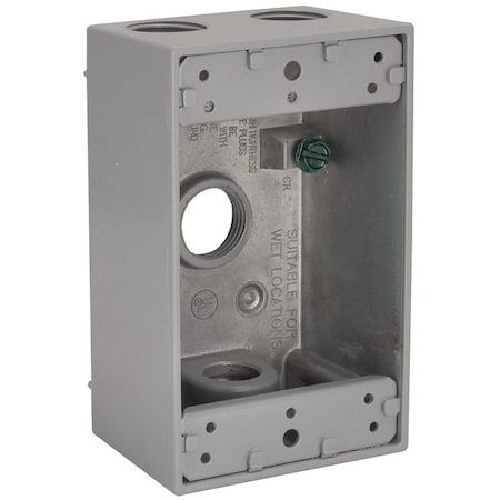 Raco Electrical Box, 18.3 cu in, 1 Gang, Rectangular Shape 5321-5
