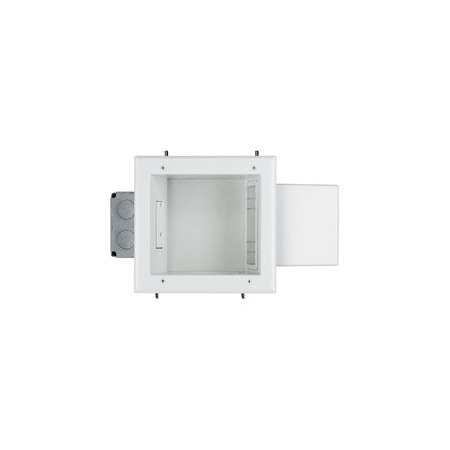 Cable Wholesale Expandable Media Box with 20 Amp Receptacle, White 45-0052-WH