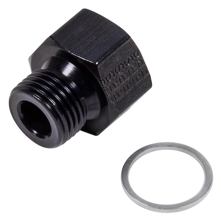 Fragola 493020-BL Temperature Probe Adapter Fitting for GM LS Engine - Black FRG493020-BL