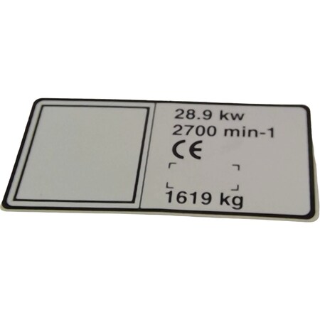 John Deere LABEL, JOHN DEERE OEM M123516  M123516