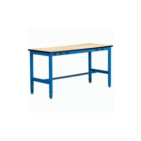 Tennsco Non Conductive Electric Workbench 34inch High 60x30 Blue TW-603034NE-ABL