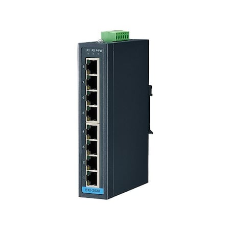 Advantech 8-port 10/100Mbps Unmanaged Ethernet switch EKI-2528-BU