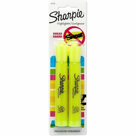 Sharpie Accent Neon Color Yellow Chisel Tip Highlighter 2 pk 25162PP