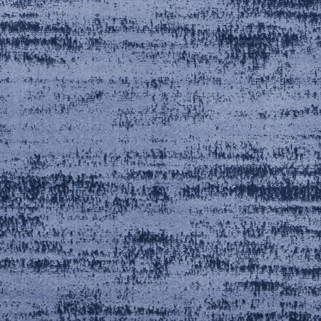 Homeroots 5' Denim Blue And Navy Blue Square Abstract Indoor Outdoor Area Rug 545953