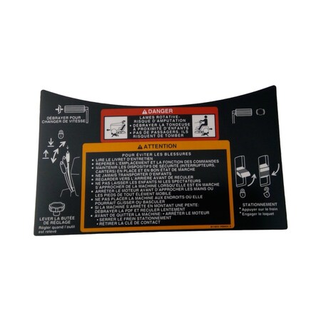 John Deere LABEL, JOHN DEERE OEM M113810 M113810