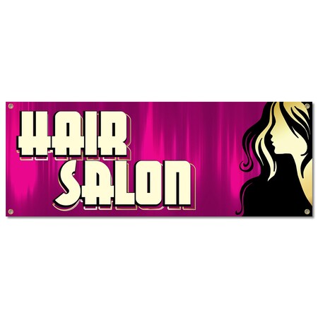 Signmission Hair Salon, 18 Inch, Banner B-30384