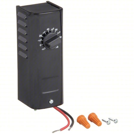 Dayton Line Voltage Mechanical Thermostat, Heat Only, -10 to 100F, 120 to 277V AC, 1H 2E815