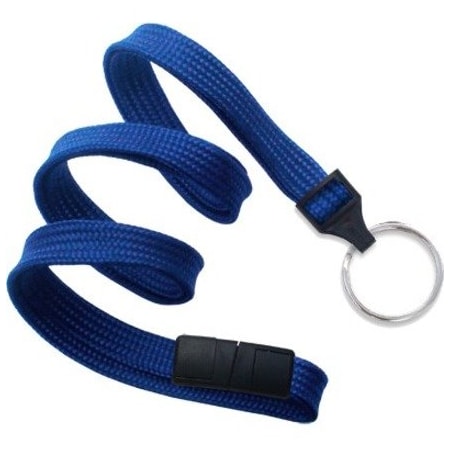 Brady People ID Lanyard - 0.4" Width x 36" Length - Royal Blue - Woven 2137-3652
