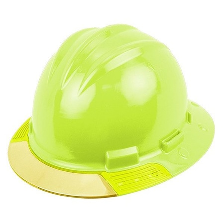 Bullard HardHat, FrontBrim, AboveView, FluorYlw AVHYRY