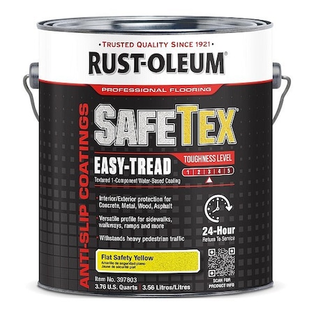 Rust-Oleum Epoxy Coating, Yellow, 1 gal, Can 397803
