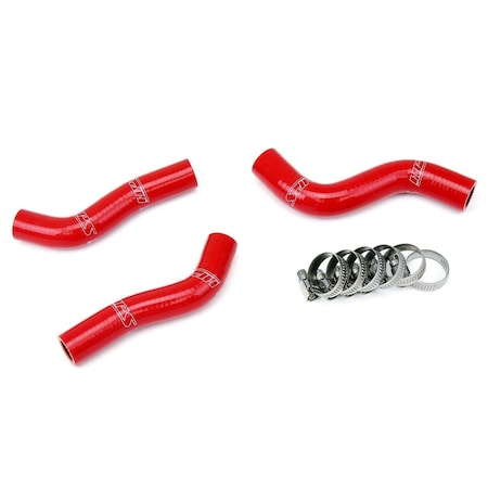 Hps Performance High Temp Reinforced Silicone Radiator Coolant Hose Kit, Red,  57-1248-RED