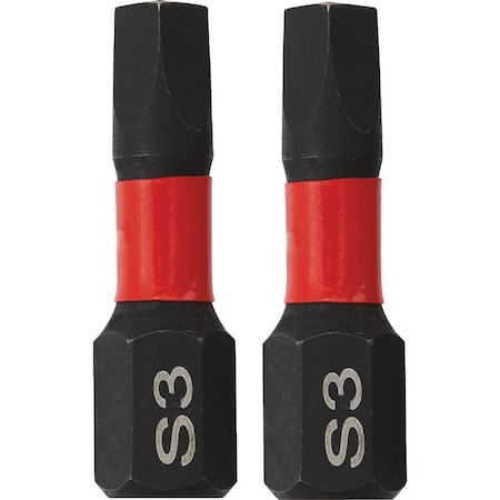 Do It Best 1'' Square No, 3 Impact Ready Screwdriver Bit, 2PK QJDIB-SC-020
