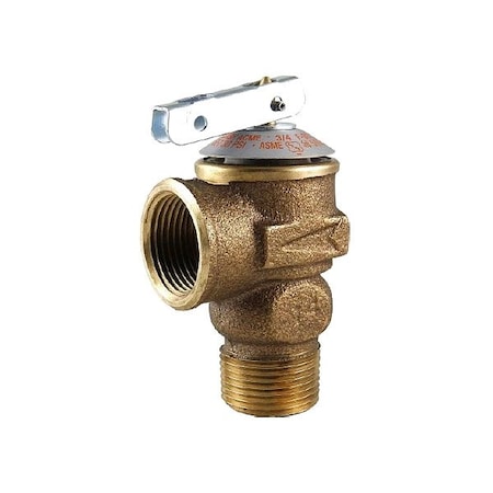 Cash Acme Pressure Relief Valve, Brass, 30 psi F-30F