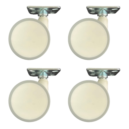 Beleduc By Playwell Emmanuele Castor Set - 4 Locking Wheels for Table Mobility, Floor Safe, Ages 3+ 846672