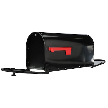 Architectural Mailboxes Outback Double Door Post Mount, Black OM160BAM