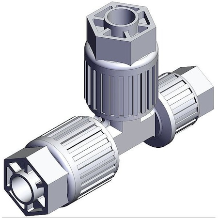 Smc High Purity Fitting, Reducer, PFA, Tee LQ3T3A-R5