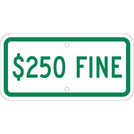 Nmc State Handicapped Parking Fine $250 Plaque, TMAS19J TMAS19J