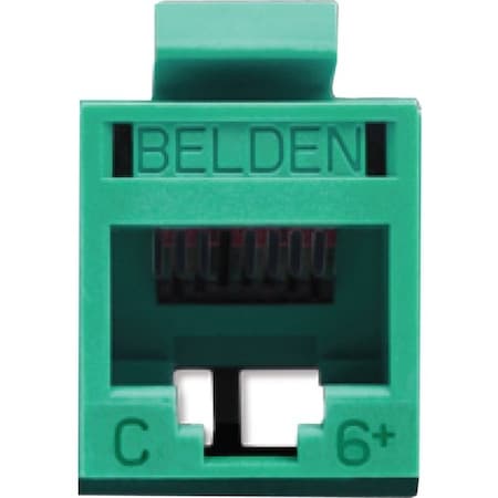 Belden REVConnect CAT6+ UTP Modular Jack, White, Single Pack RV6MJKUEW-S1