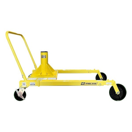 Oz Lifting Products Mounting Base, Steel, Yellow, 1200 lb cap. OZWB1