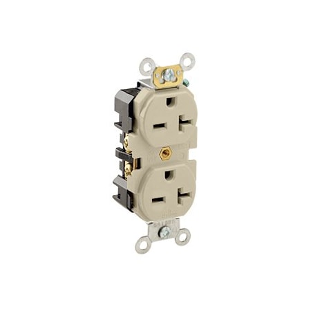Leviton Industrial Series Heavy Duty Grade Duplex Receptacle, 20 Amp, 250 Volt 5462-I