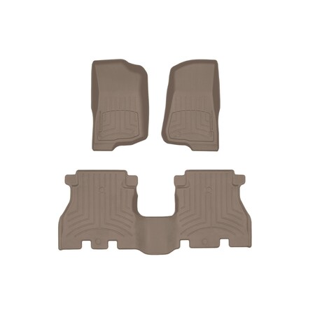 Weathertech Tan, Front and Rear FloorLiner HP 451313-1-2IM