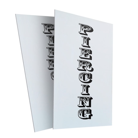 Signmission Piercing Vertical, Plastic Signs Only 24 Inch x 36 Inch, Corrugated Plastic, 2PK CSB-2436-2PACK-Piercing Vertical
