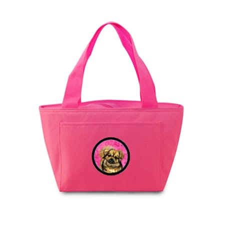 Carolines Treasures Pink Tibetan Spaniel Zippered Insulated School Washable And Stylish Lunch Bag Cooler LH9394PK-8808