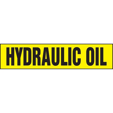 Accuform SAFETY LABEL HYDRAULIC OIL 2 in x 9 in LCHL588