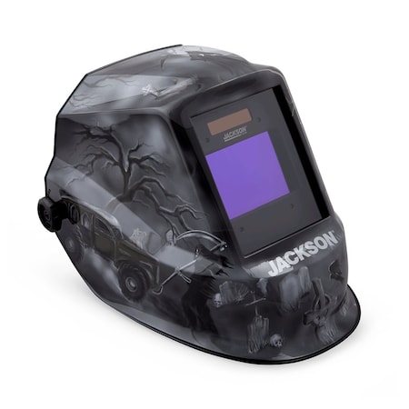 Jackson Safety Premium Graphic Welding Helmet -ADF Fixed Shade 10, 6 Feet Under 47100