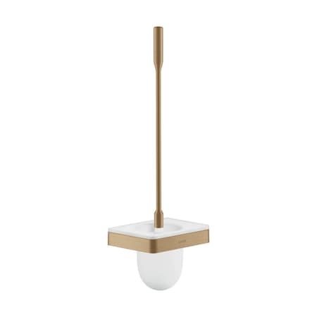 Axor Universal SoftSquare Toilet Brush with Holder Wall-Mounted in Brushed Bronze 42835140