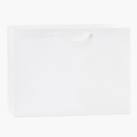 Nashville Wraps White Kraft Gift Bags, Vogue 16x6x12, 10PK WTVMWH