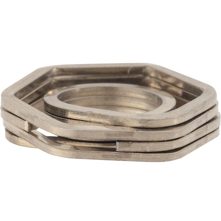 Auveco 5/16in-18 Anti-Vibration Lock Nut, 10PK 22867