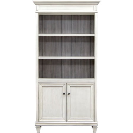 Hartford Bookcase with Lower Doors White IMHF4078DW