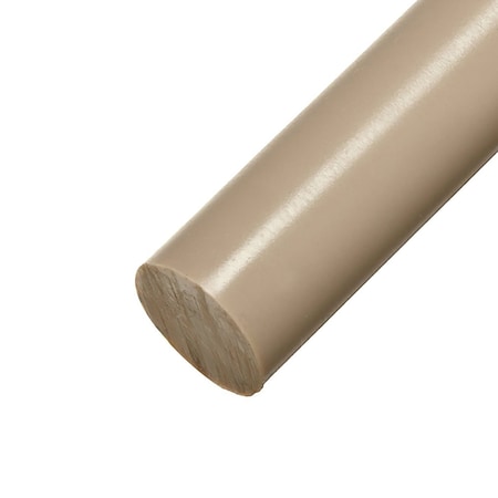 Online Metal Supply 6.000 (6 inch) x 6 inches, PEEK Plastic Round Rod PEEKNATD6L6.1