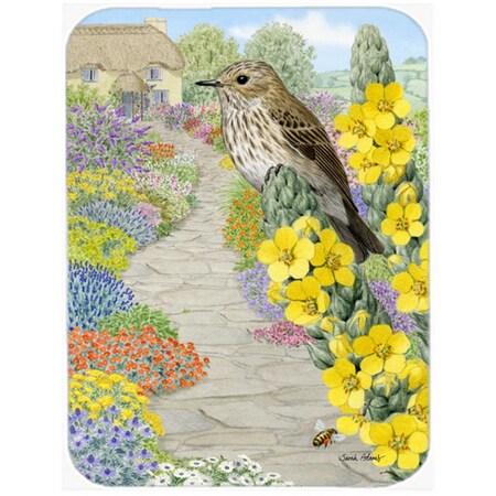 Carolines Treasures Spotted Flycatcher Glass Cutting Board- Large ASA2095LCB