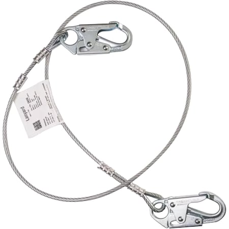 Miller Vinyl Coated Positioning Cable with Steel Locking Snap Hooks 207NLS-Z7/6FTV