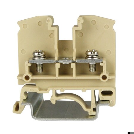 Automation Systems Interconnect DIN Rail Ring Lug Terminal Block w/A Width Of 7.2mm, Rated 17.5 Amp, 600 Volt, 100PK ASI271002