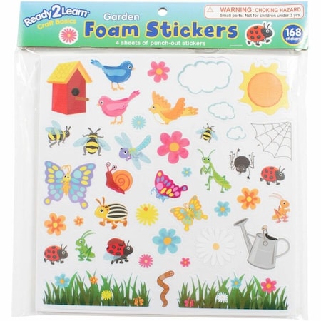 Ready 2 Learn Foam Stickers, Garden, 168-Piece Set, 3PK CE10067