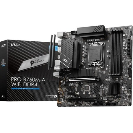 Msi Pro B760M-A WIFI DDR4 Gaming Desktop Motherboard PROB760MAWID4