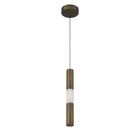 Euf Ronda, Pendant, 16", Weathered Brass, Alabaster 50127-023