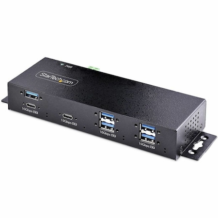Startech.Com 7-Port Industrial USB 10Gbps Hub with Power Adapter, Mountable, USB-A and USB-C HB31C5A2CME