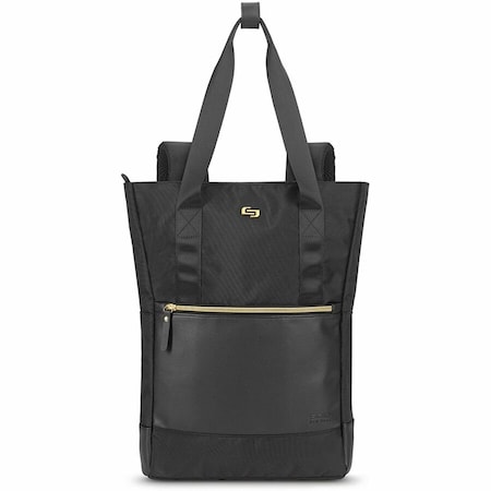 Solo New York Parker Laptop Tote Bag, Fits 15.'' Laptops, 16'' x 15'' x 4.5'', Black EXE8014