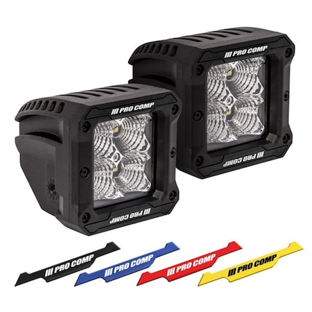Pro Comp 2 x 2 Square 5 watt LED Flood Light, Set of 2 EXP76413P