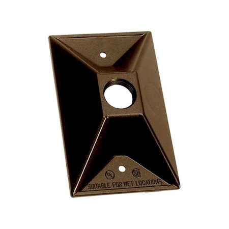 Sigma Engineered Solutions 14371BR Bronze Rectangular Lamp Holder Cover 4.6 x 2.84 in. 3460649