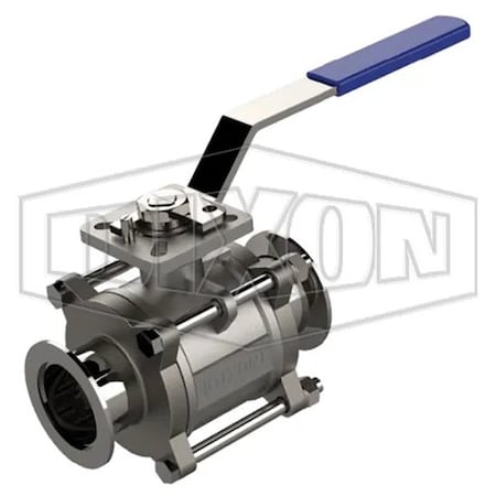 Dixon 1 in 2-WY, BV, VAC FIT ENDS, MAN HNDL BV2CV-100VV-A