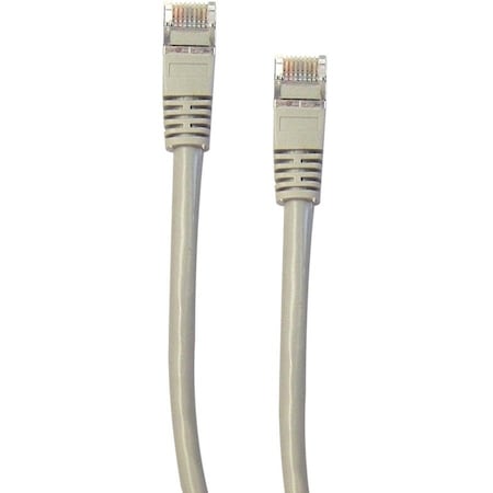 Cable Wholesale Shielded Cat6 Gray Ethernet Patch Cable, F/UTP, Snagless/Molded Boot, POE Compliant, 50 foot 10X8-52150