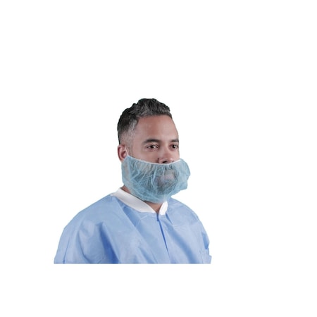 Zoro Select Beard Cover, Polypropylene, Blue, 1000 PK 112NWI BLUE