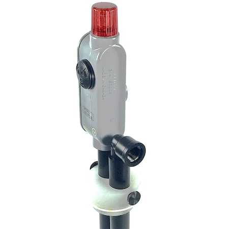 Gizmo Engineering Drum Alarm Low Level 3/4 in Black Polypropylene pipe, 2 in NPS, Lithium battery included DLPX-PF-55G