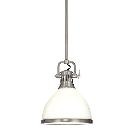 Hudson Valley Lighting Randolph 1 Light Pendant 10 In. Satin Nickel 2622-SN