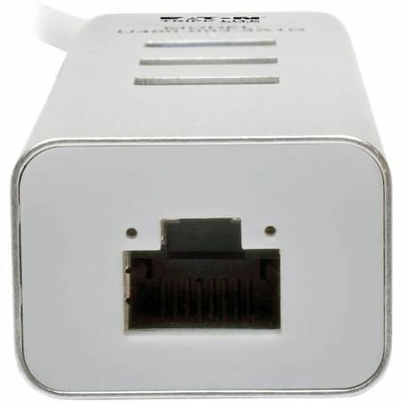 Tripp Lite PORTABLE USB 3.1 GEN 1 GIGABIT ETHERNET ADAPTER WITH 3-PORT HUB, ALUMINUM U460-003-3A1G